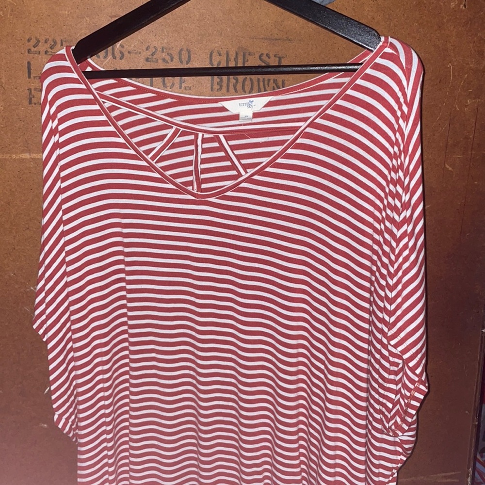 Red and White Stripped Shirt